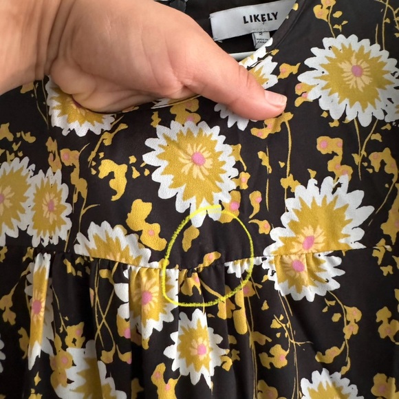Likely River Cleo Floral Print Fit-and-Flare Dress Size 2 - Picture 4 of 11